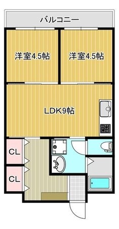 日吉第７コーポＨ棟の物件間取画像